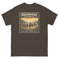 Image 4 of Highridge Stables Horseback Riding Trail T-Shirt