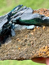 Image 9 of Vivianite & Ludlamite on Matrix Specimen |Brazil #2860