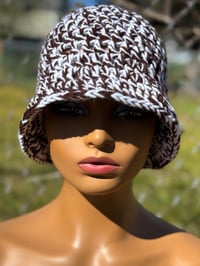 Image 4 of Brown & White Bucket Hat