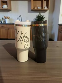 Hubby &Wifey 40oz Tumblers 