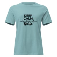 Image 1 of Women's Relaxed T-Shirt, Keep Calm Nurse Tee