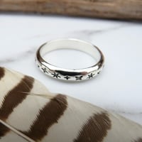 Image 1 of Chunky Rounded Star Ring Sterling Silver