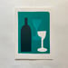 Image of Wine Bottle and Glasses