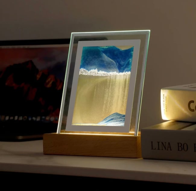 Glass Sandscape Hourglass