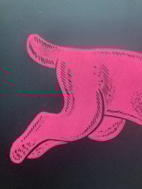 Image 2 of 'Make Haste' blockprint