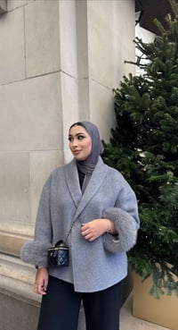 Image 3 of Milan Coat Grey
