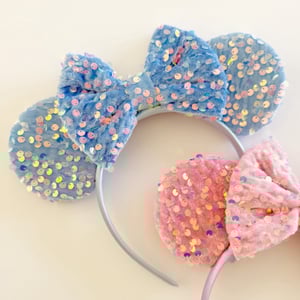 Image of Pastel Sequin + Velvet Mouse Ears