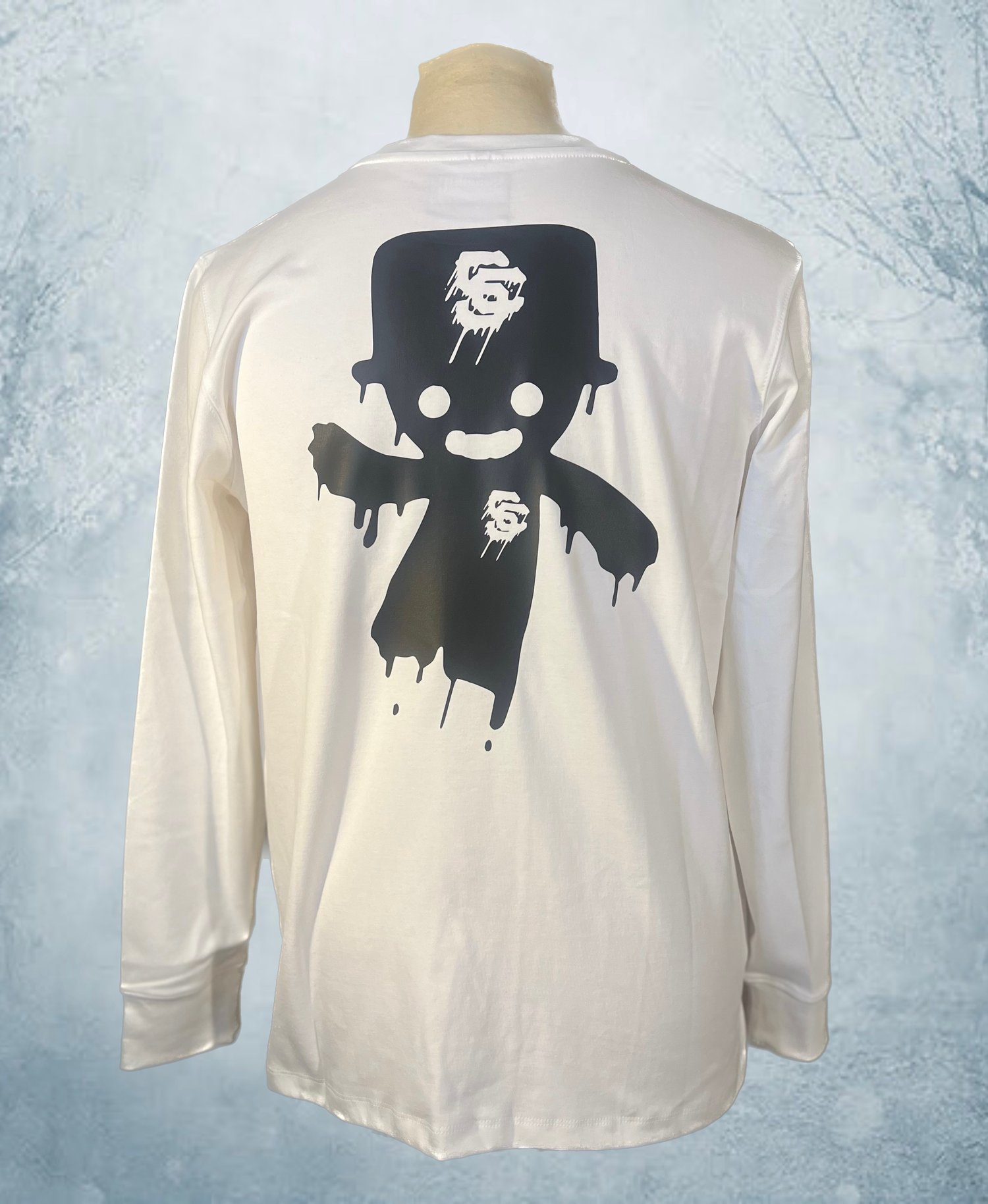 Image of DrippyCoolDude Long Sleeve Tee (White/Black)