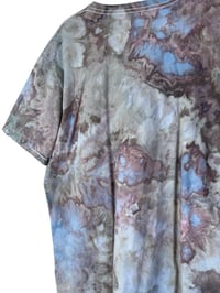 Image 4 of ♻️ UPCYCLED XL Unisex 100% Cotton VANS Graphic Tee in Stormy Skies Watercolor Ice Dye