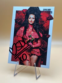 RED LYDIA SIGNED TRADING CARD