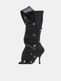 Image 6 of BLACK BUTTON ME BOOT