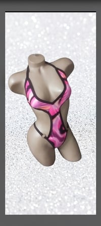 Image 1 of Cutout Thong Romper 3 Prints!