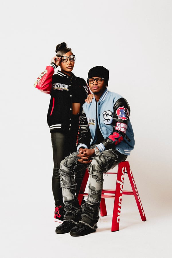 Image of Black Letterman Jacket