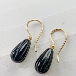 Image of Pendientes de oro 18 K con aguamarinas