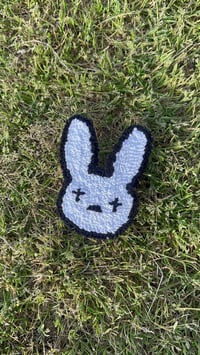 White bunny  coaster 