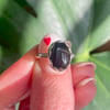 Discount rings (malachite, rose quartz, black star diopside)