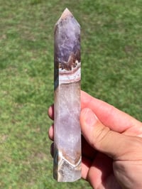 Image 12 of Large Lace Agate with Amethyst Generator #2555