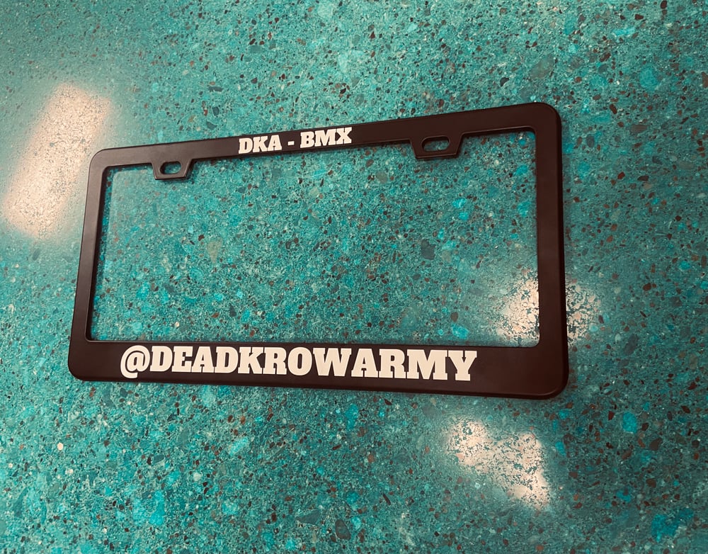 Image of Deadkrowarmy license plate frame