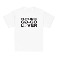Image 1 of LOVE DC GOGO "FUTURE GO-GO LOVER" Youth Classic Tee Black Text (see color options)
