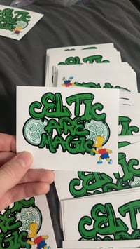 Celtic are magic custom cut stickers 