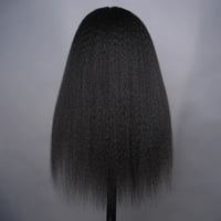 Image 3 of Kinky Straight 3 IN 1 Half Wig Human Hair 