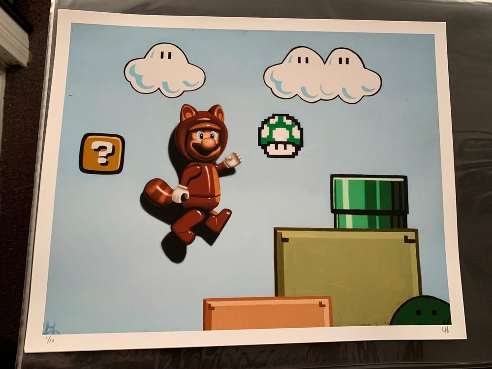 Image of “Tanooki mario” print