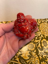 Image 7 of Antique Real Coral Buddha Immortal figure