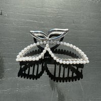 Image 2 of CLT pearl butterfly claw clip