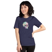 Image 13 of Colorful Watercolor Skull Unisex t-shirt