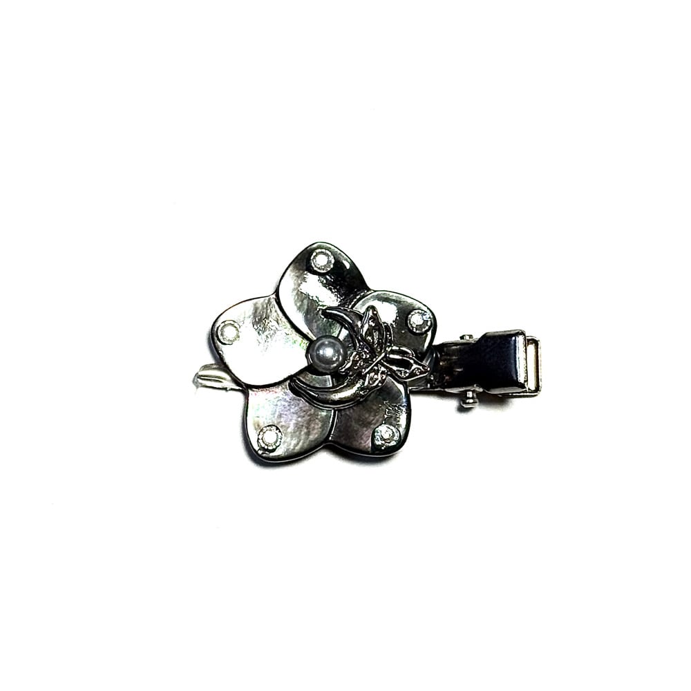 Image of Plumeria Black Single Clip