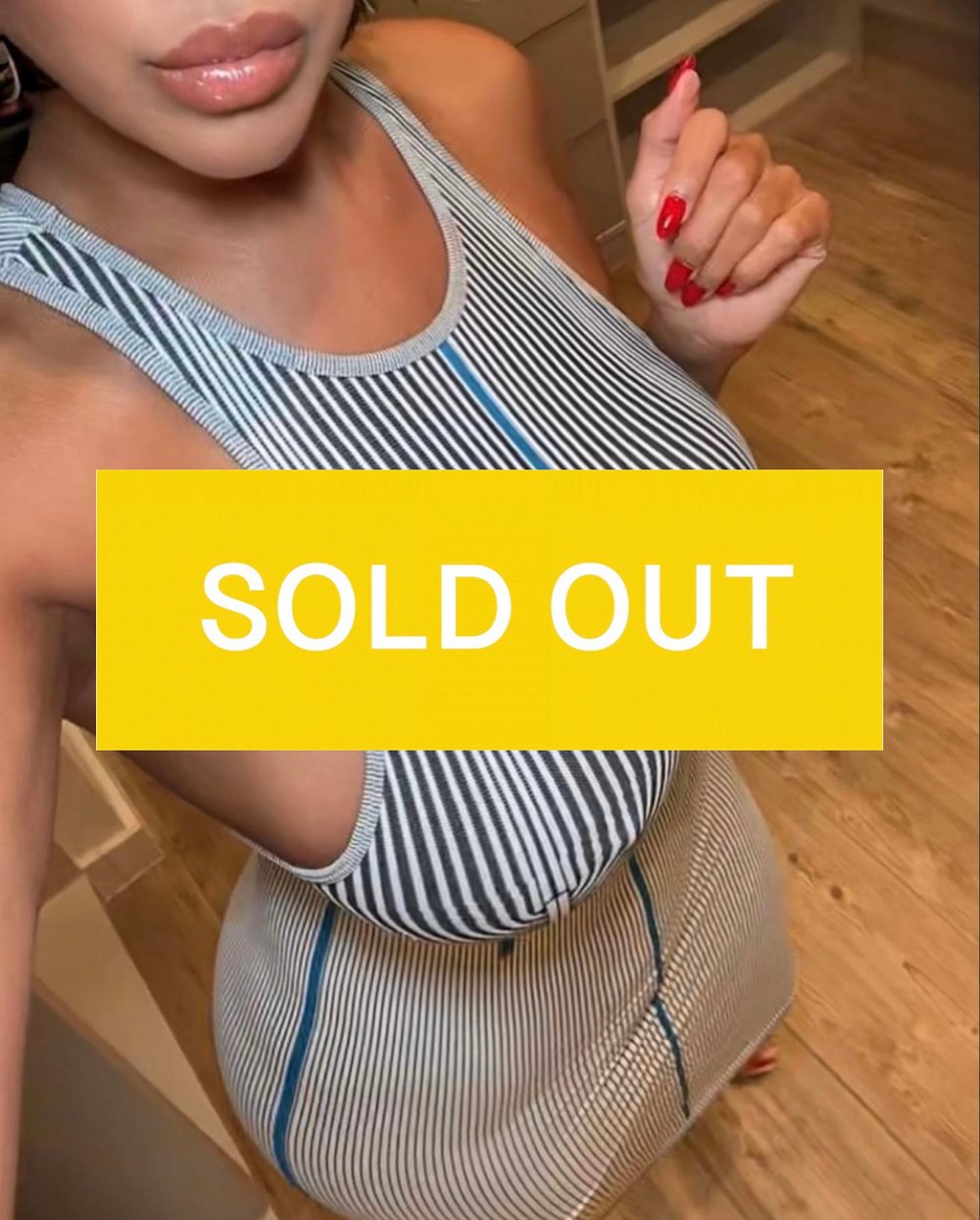 Image of ZARA STRIPED 3-TONE MIDI DRESS ( XS-S)