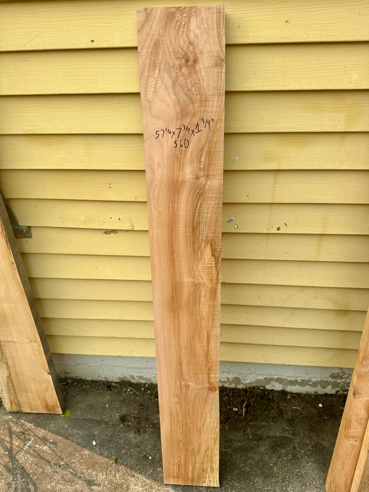 Figured maple board 19