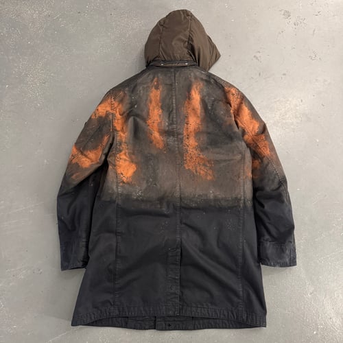 Image of AW 2014 Stone Island Raso Hand Painted Tortoise Shell 2 in 1 jacket, size large