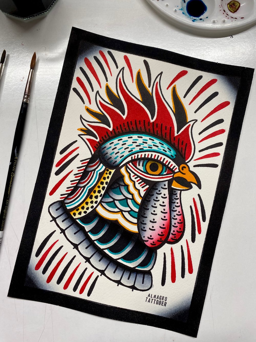 Rooster / Original Drawing 