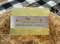 Image 1 of English Pear & Freesia Honeybee Glycerin Body Bar