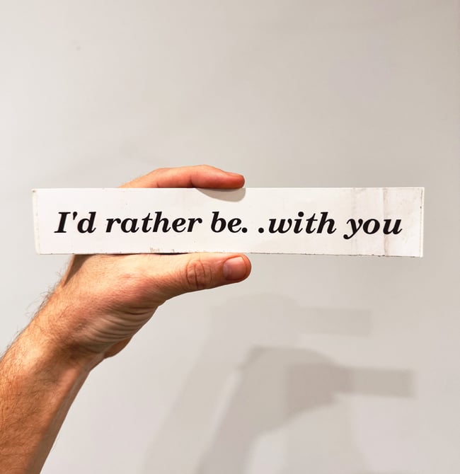 1980s I’d Rather Be With You 9” Sticker 