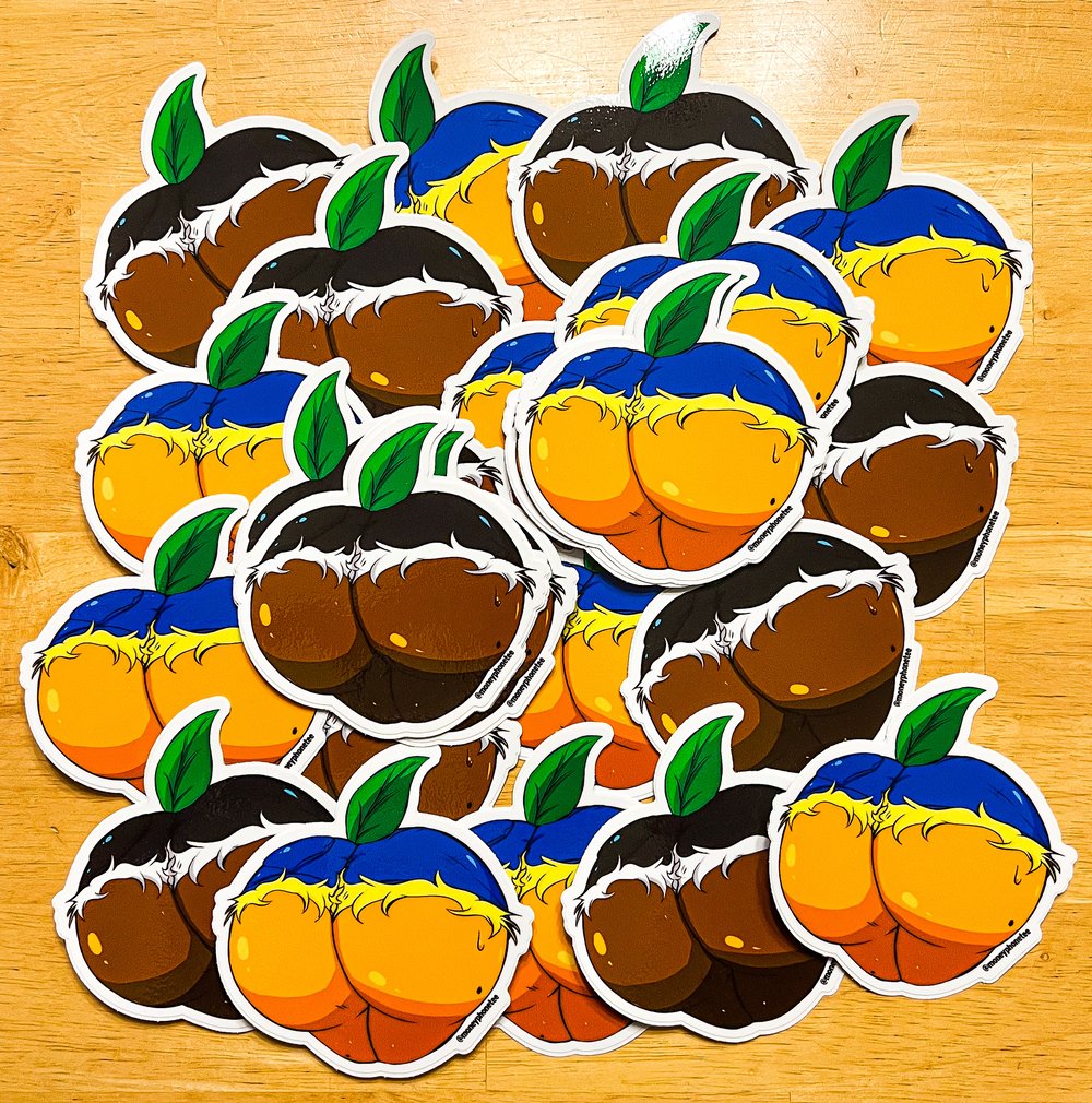 Image of Peachy Booty stickers