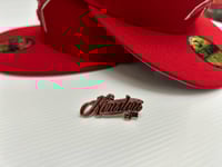 Image 3 of New Era 59Fifty Red WS05 with Houston 🤘pin included 