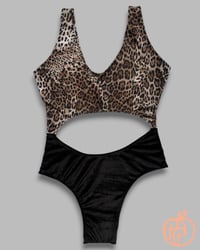 Image 1 of Leopard peri bodysuit
