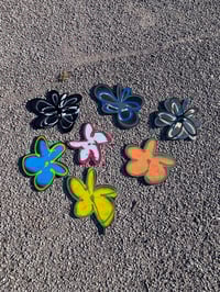 Image 1 of Wooden flower cutouts 