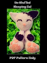 Image 4 of Sleeping un-Stuffed Kitty PATTERN ONLY!!!