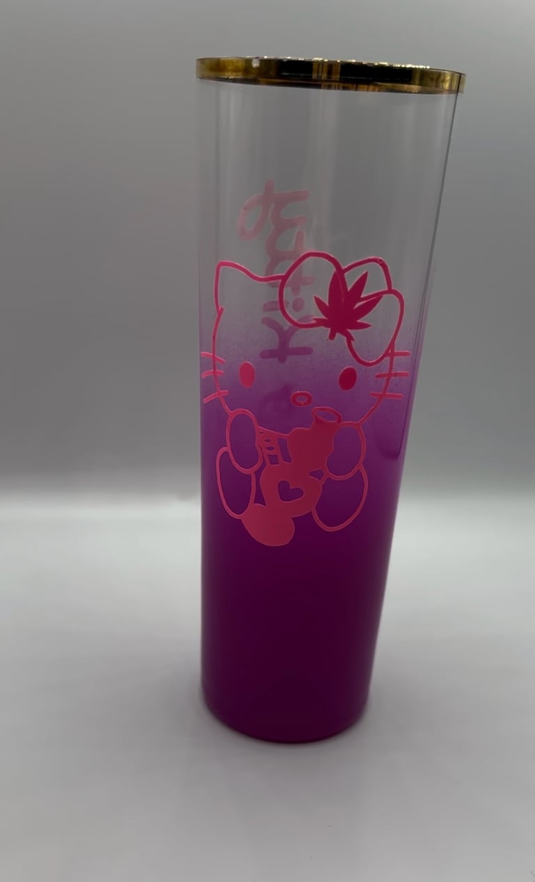 Pink Weed Hello Kitty Cup | Beauty By $hade