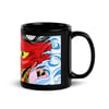 Hannya Mask & Peony Glossy Mug