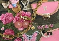 Pink Camo Butterfly Stack Bracelets