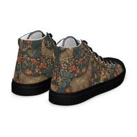 Image 8 of Boho Nature Cottagecore Inspired Deer in The Forest Men’s high top canvas shoes