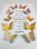 January 27th - Butterfly Quote Art - keep people in your life