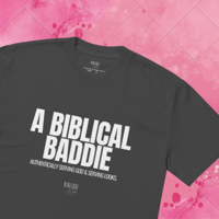 Image 4 of Biblical Baddie ™ Oversized Faded Tee