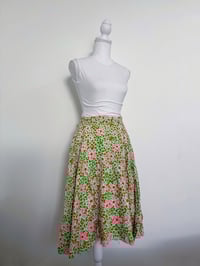 Image 1 of Vintage green floral skirt // 38