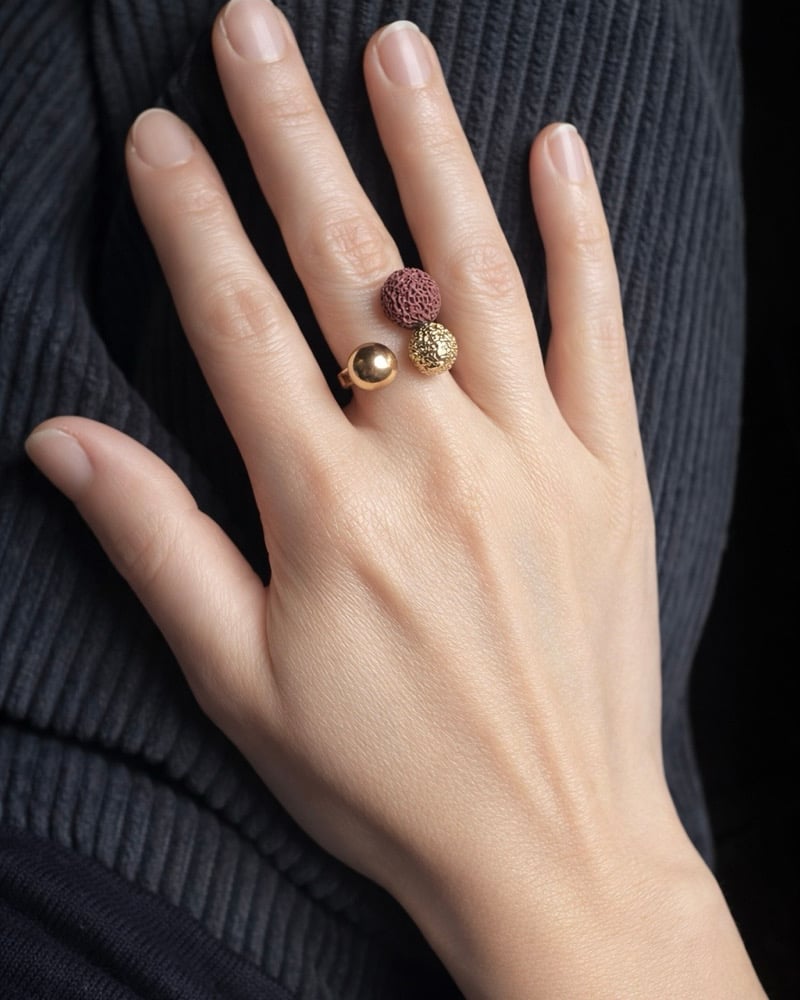 Image of Anello Reef Tre Sfere