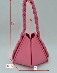 Image 5 of Small Triangle Braided handle Handbag 